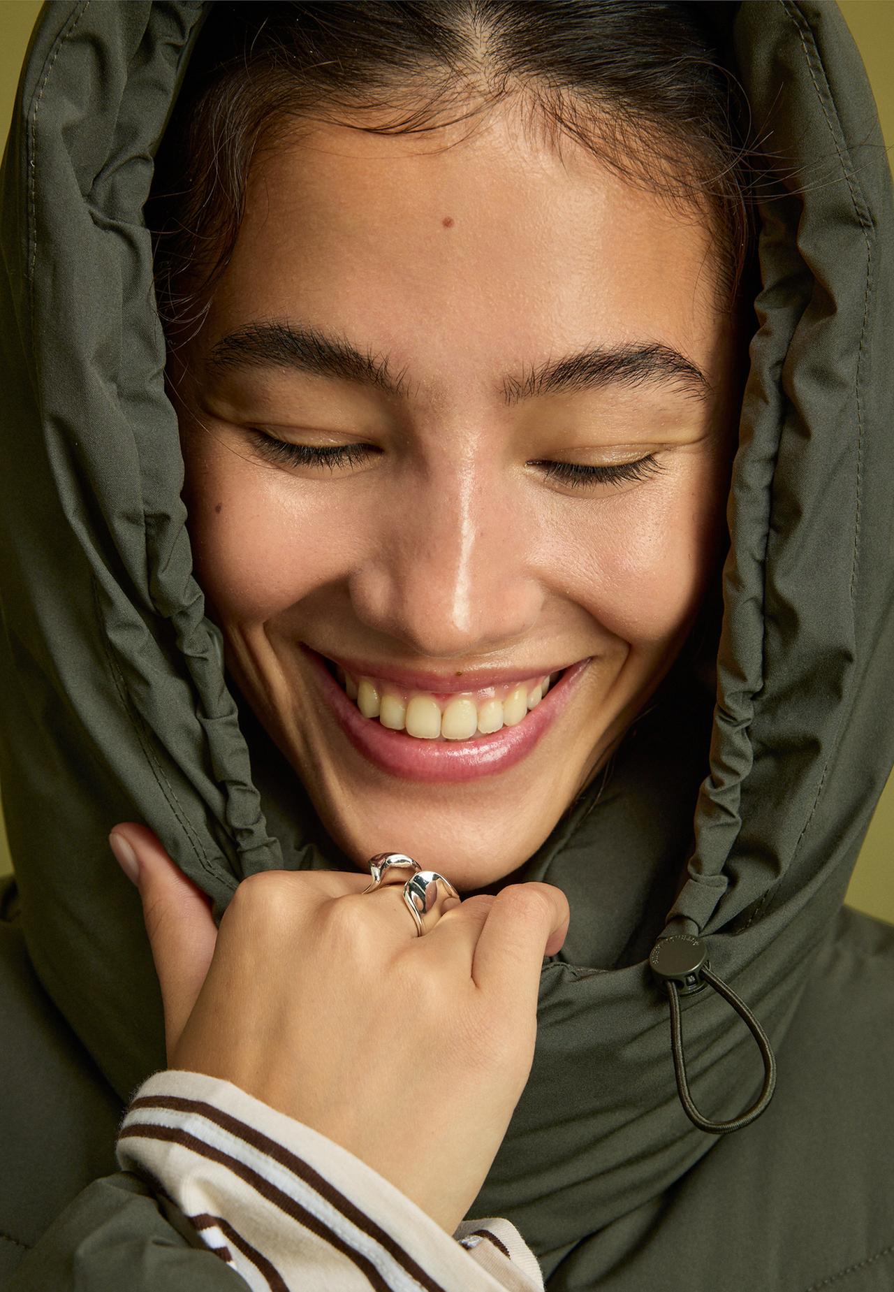 Basic puffer coat — Khaki