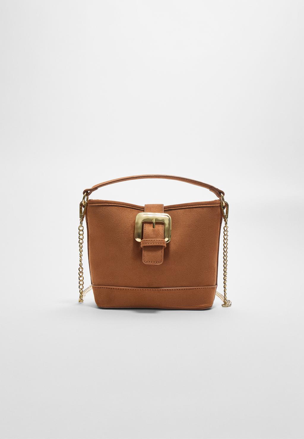 Bolso mini bucket hebilla