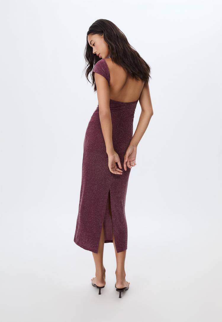 vestido midi espalda descubierta