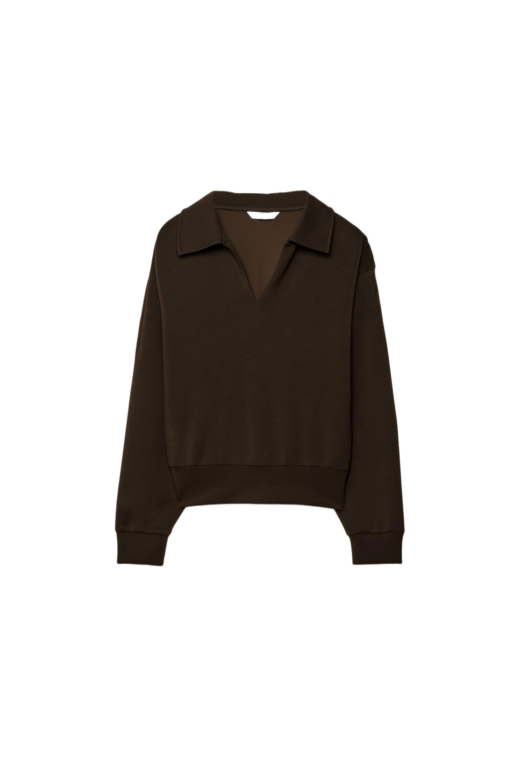 Soft-touch sweatshirt — Brown