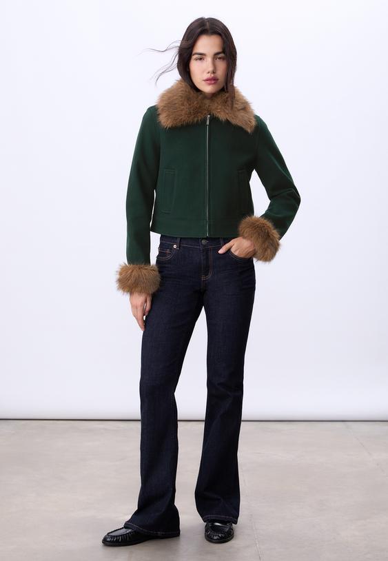 cazadora detalle efecto pelo