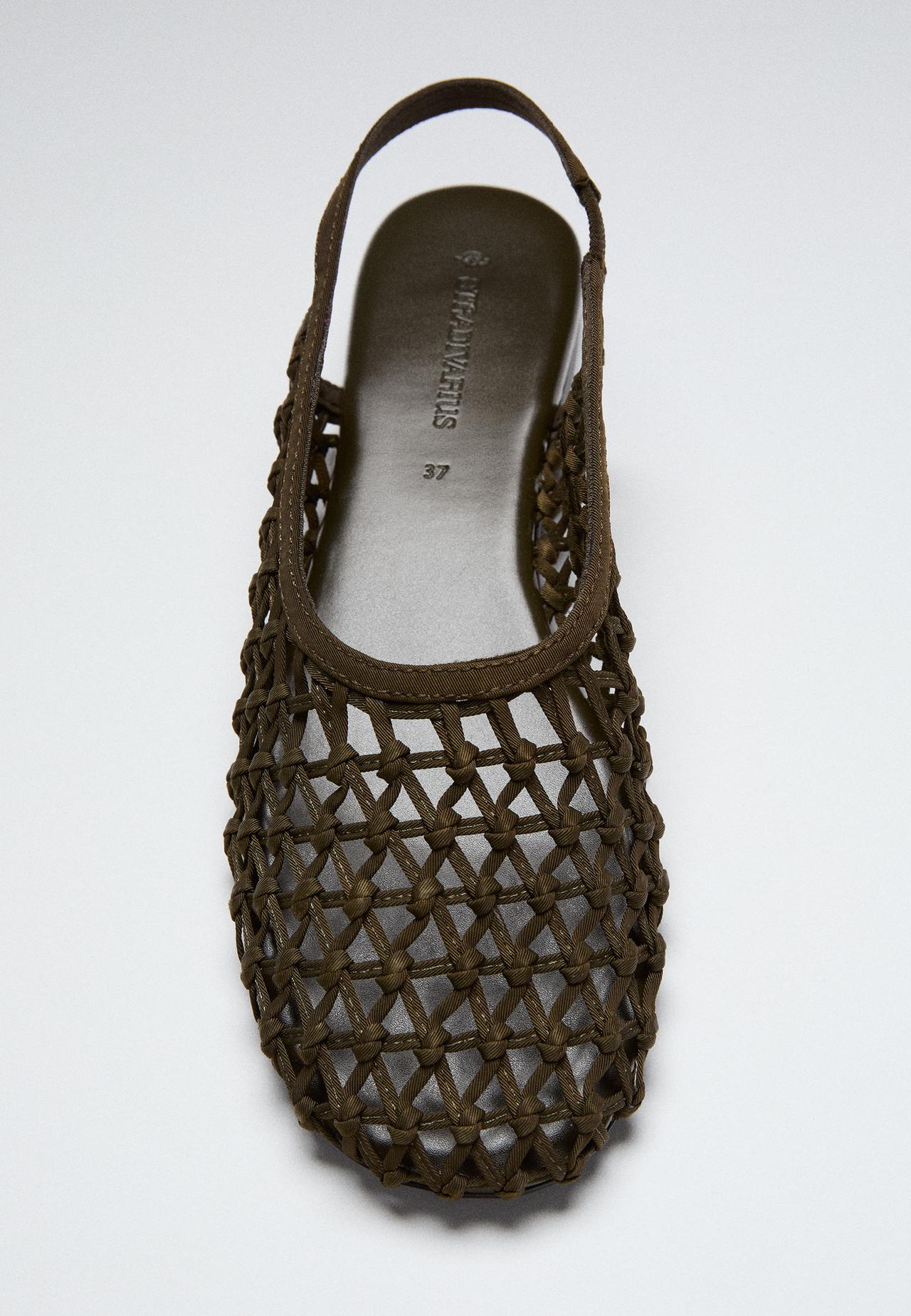 Mesh slingback mules — 1-512
