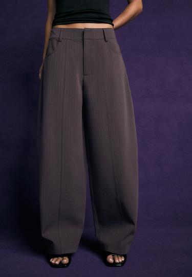Smart barrel trousers — Purple 3