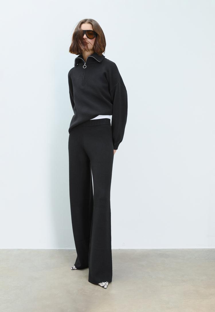 pantalon ancho punto largo