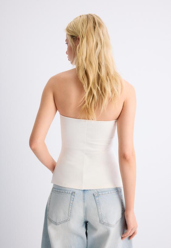 bandeau escote corazon
