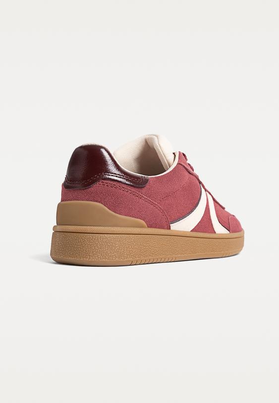 casual leather trainers