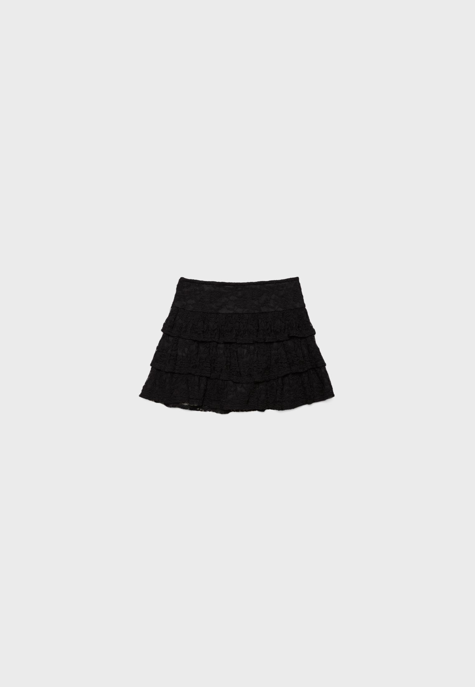 Lace skort — Black