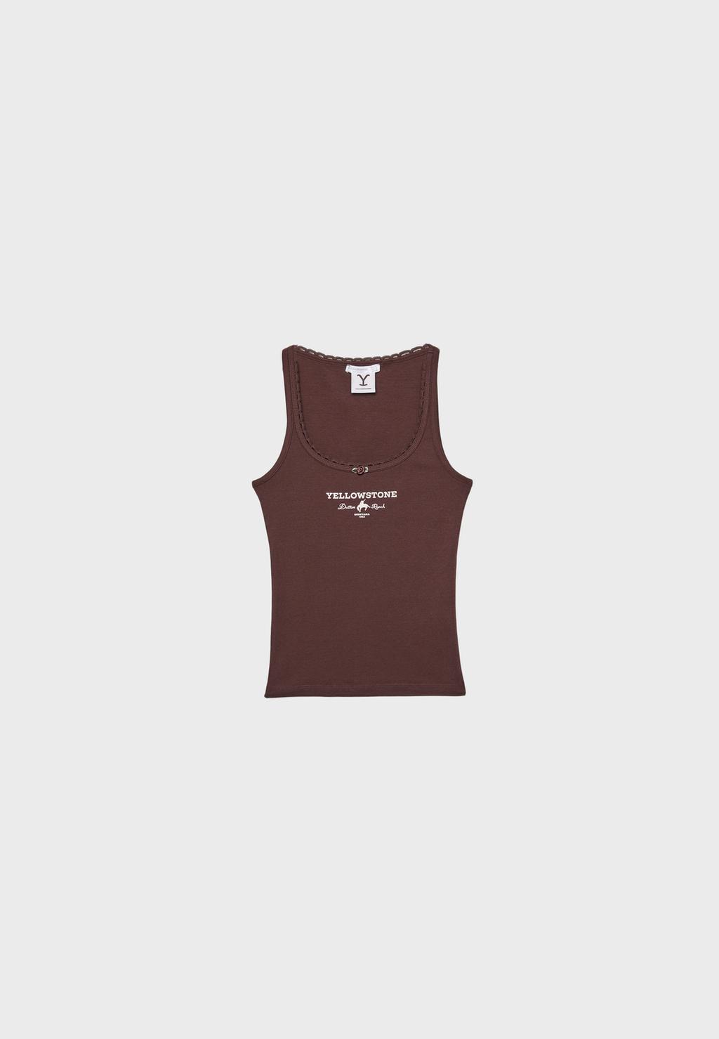 T-shirt de course Yellowstone