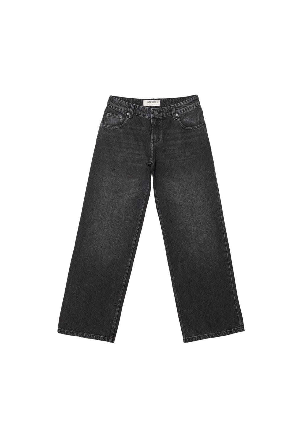 Jeans baggy halfhoge taille