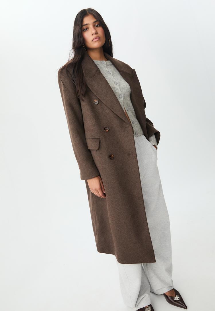 long double breasted coat