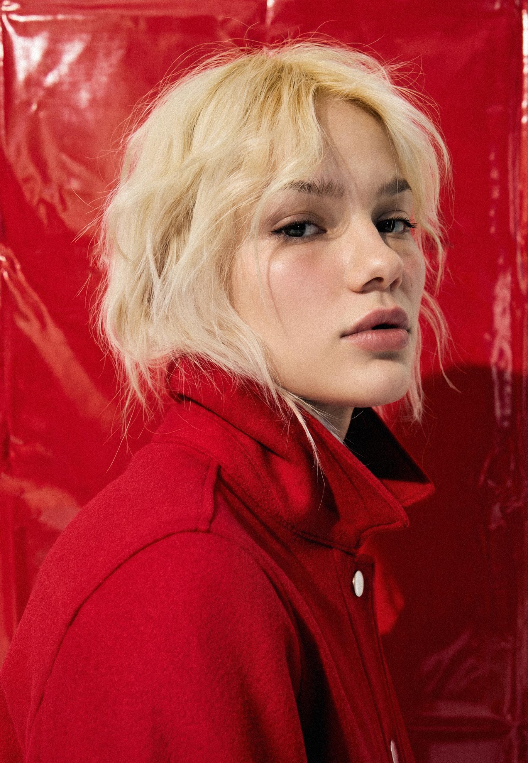Soft short jacket — Red