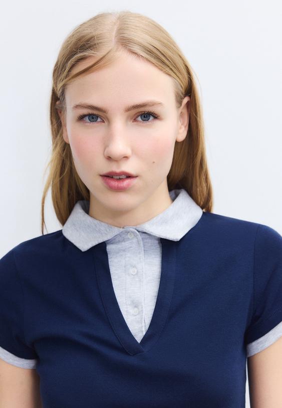 maglietta polo maniche corte doppio strato