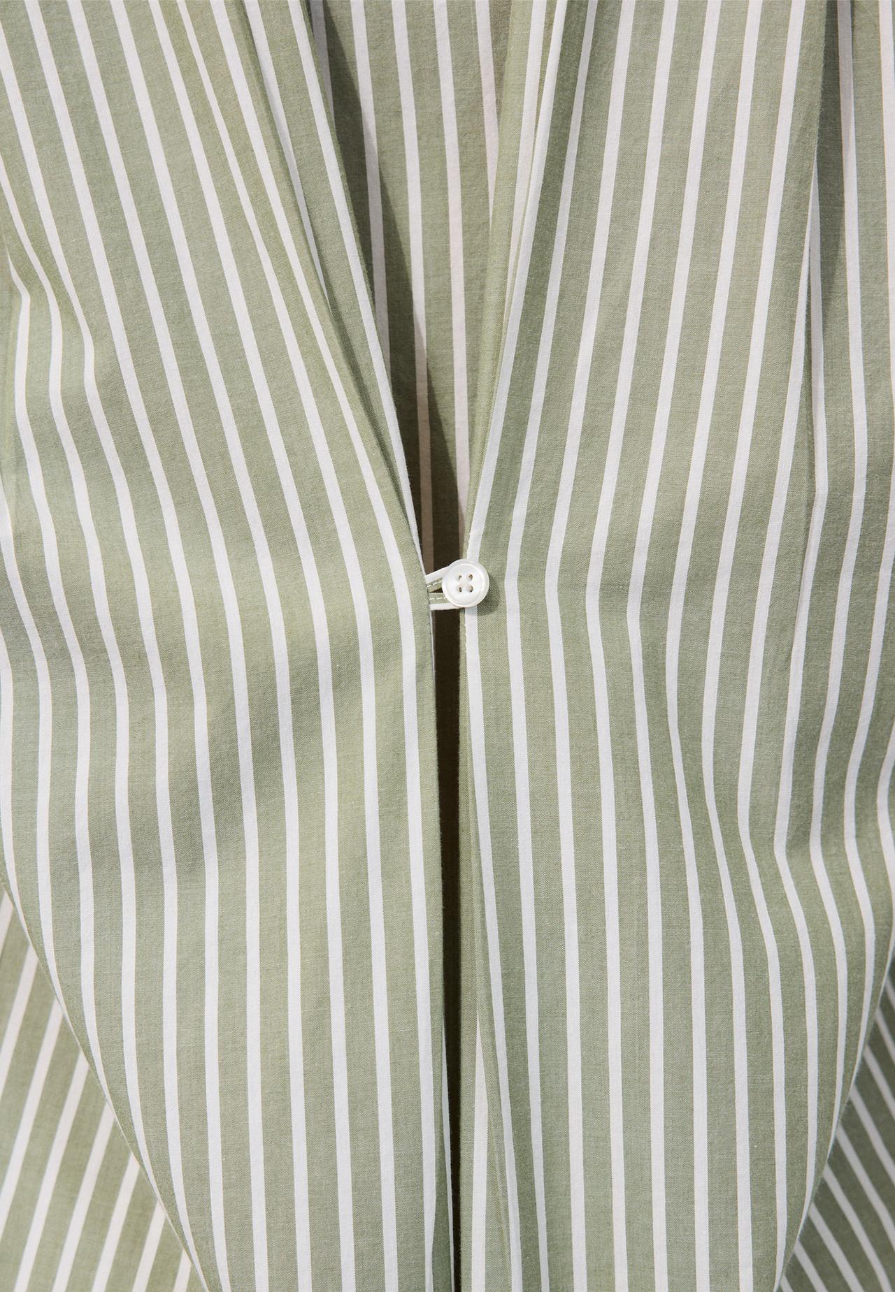 Regular fit adjustable poplin shirt — Khaki