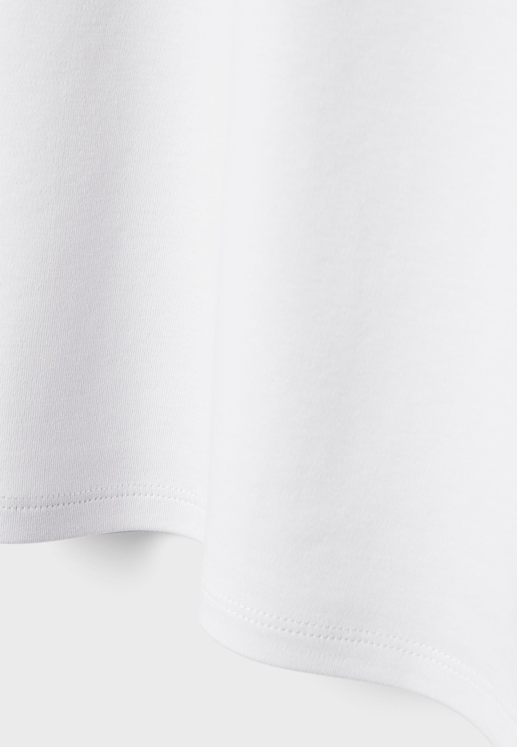 B06 Basic dropped-shoulder T-shirt — Ecru