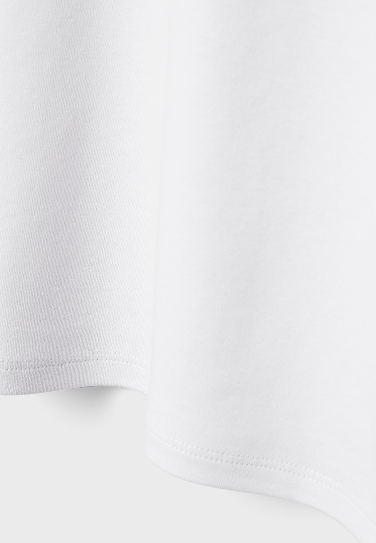 B06 Basic drop shoulder T-shirt — Ecru