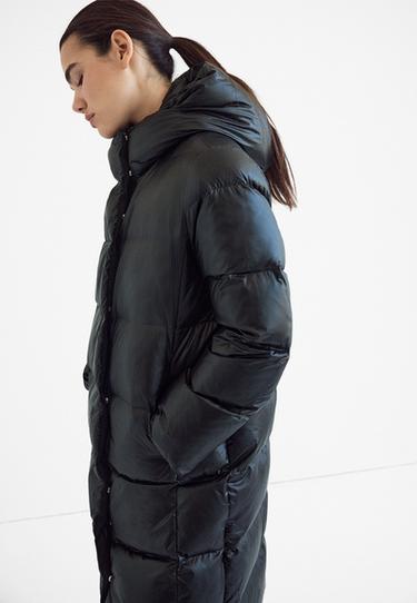 Shiny padded coat — Black 1