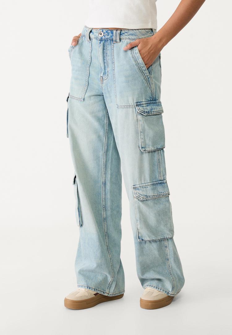 jeans cargo multitasche