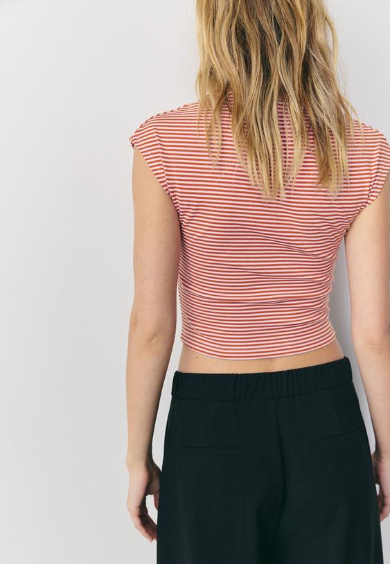 tshirt basique mini manches raye