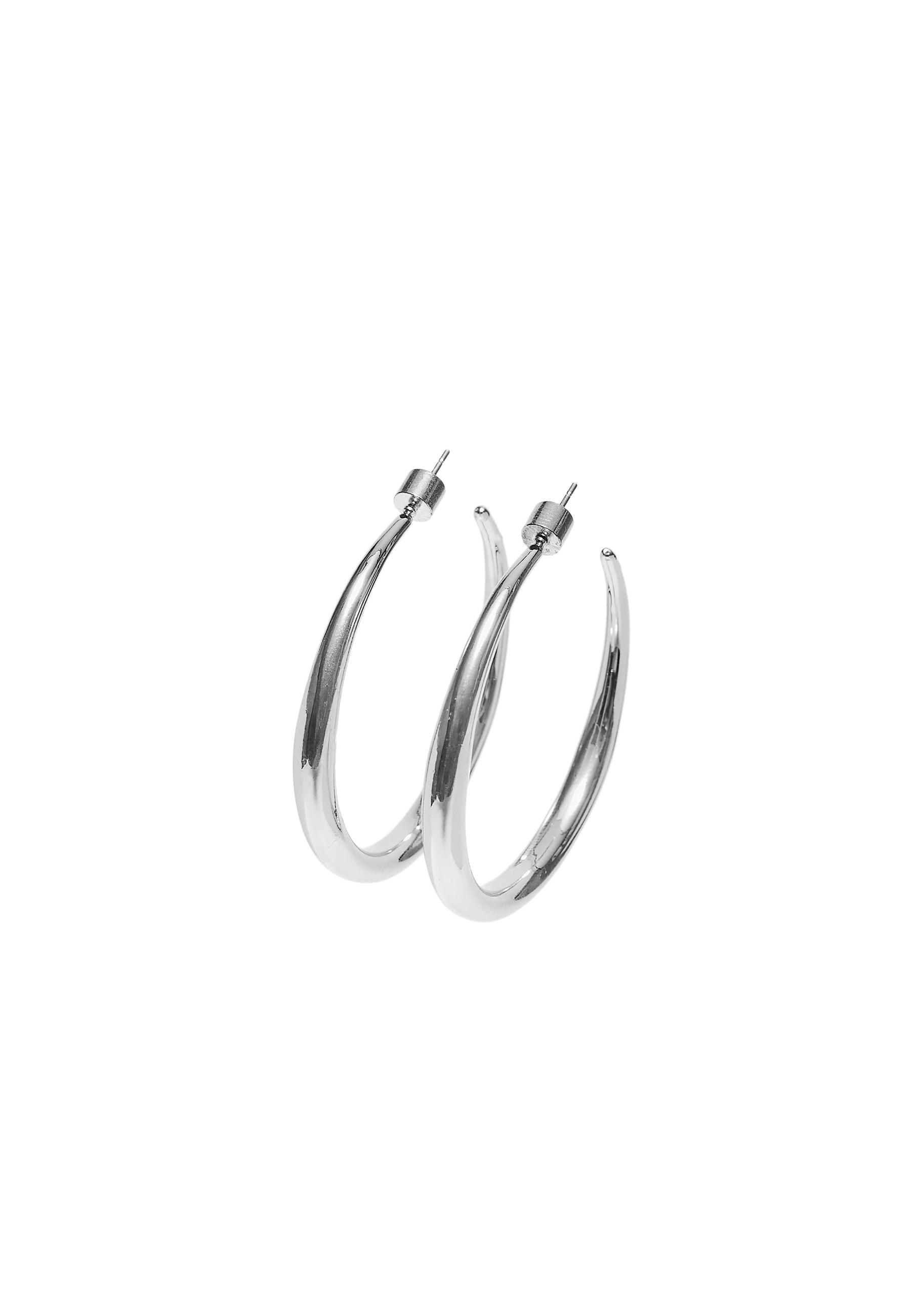 Hoop earrings — Grey