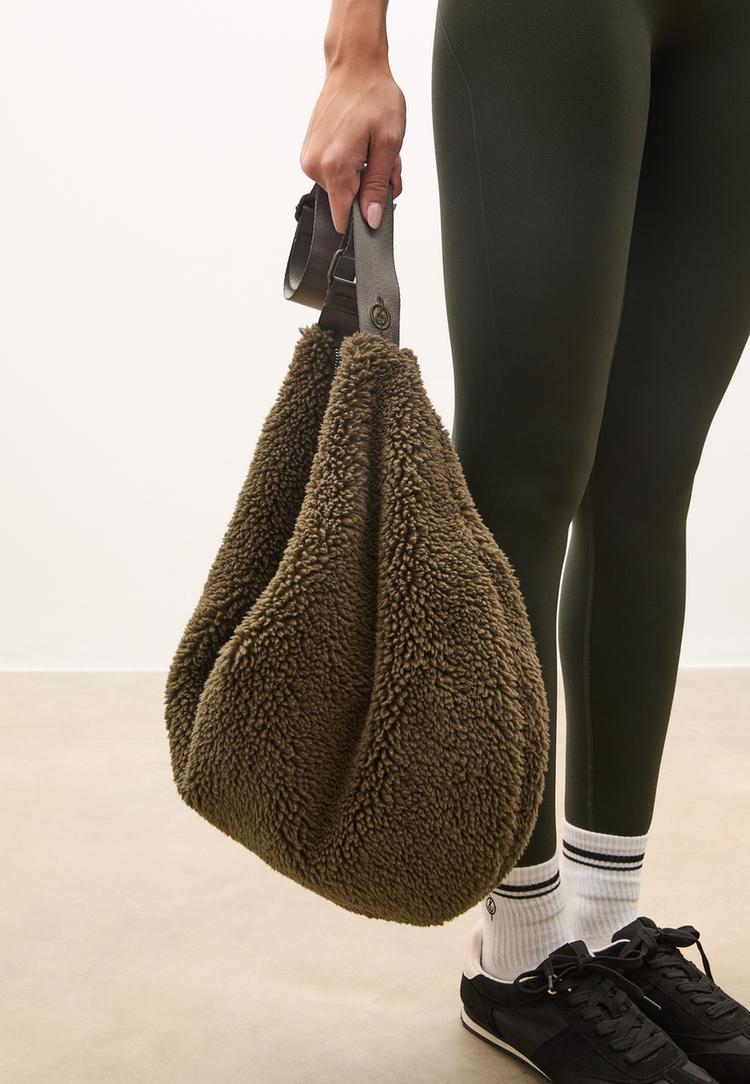 sac bandouliere effet peau de mouton