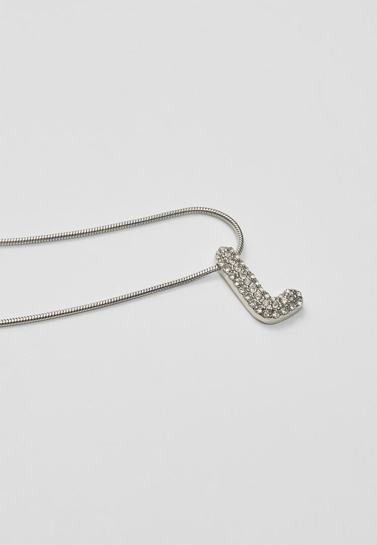 collar inicial brillos