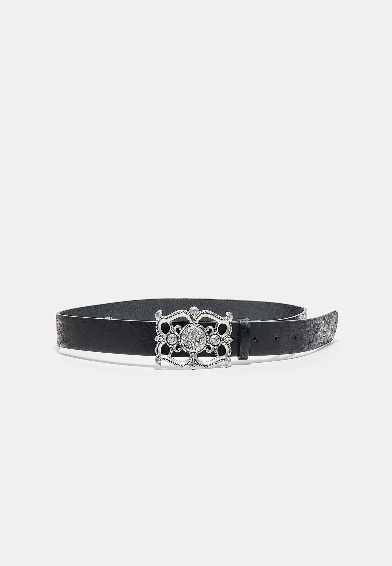 Romantic buckle belt — Black