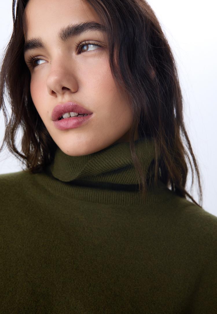 pull basique a col montant