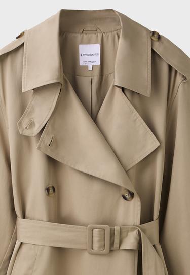 Long basic trench coat — Beige 9