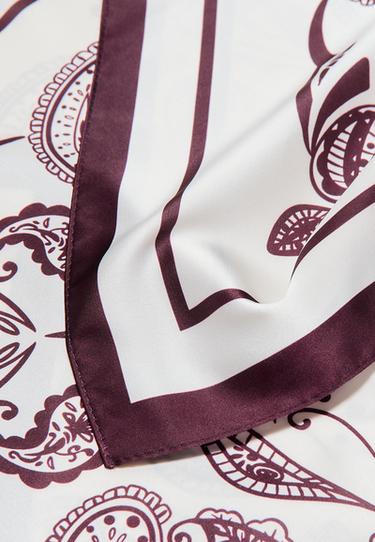Flamingo scarf — Ecru 3
