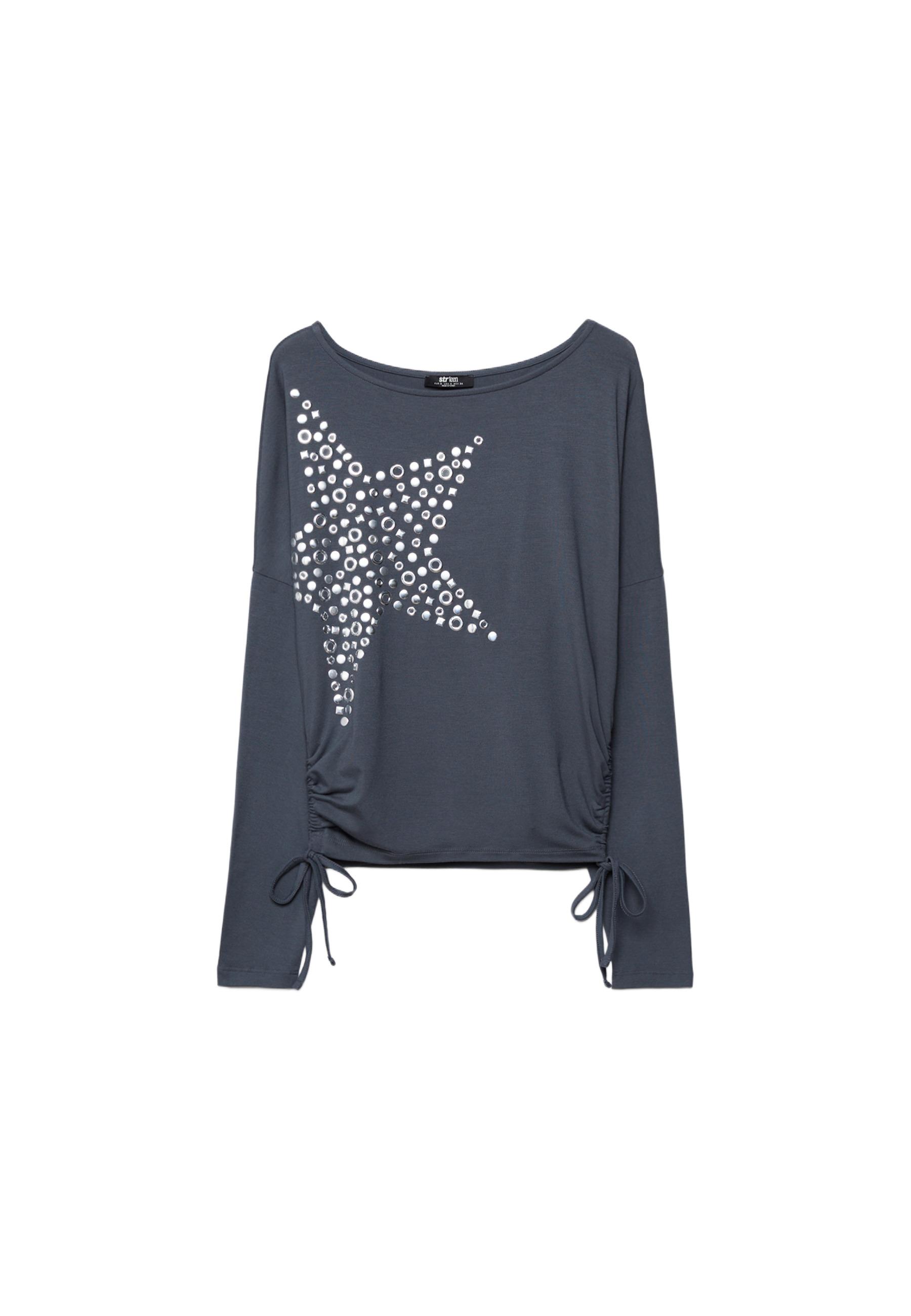 Star stud T-shirt — Dark grey
