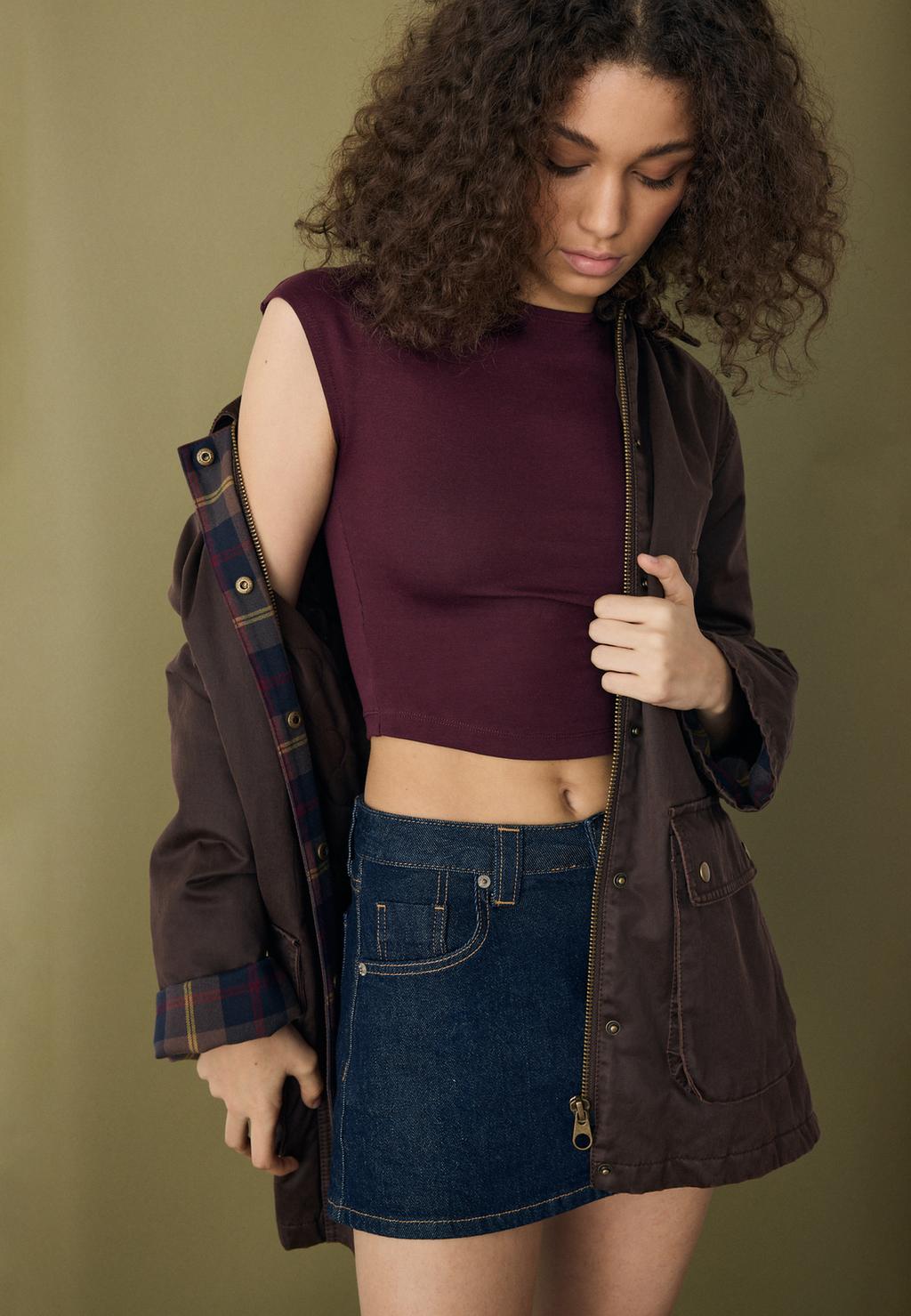 Podstawowy dopasowany crop top