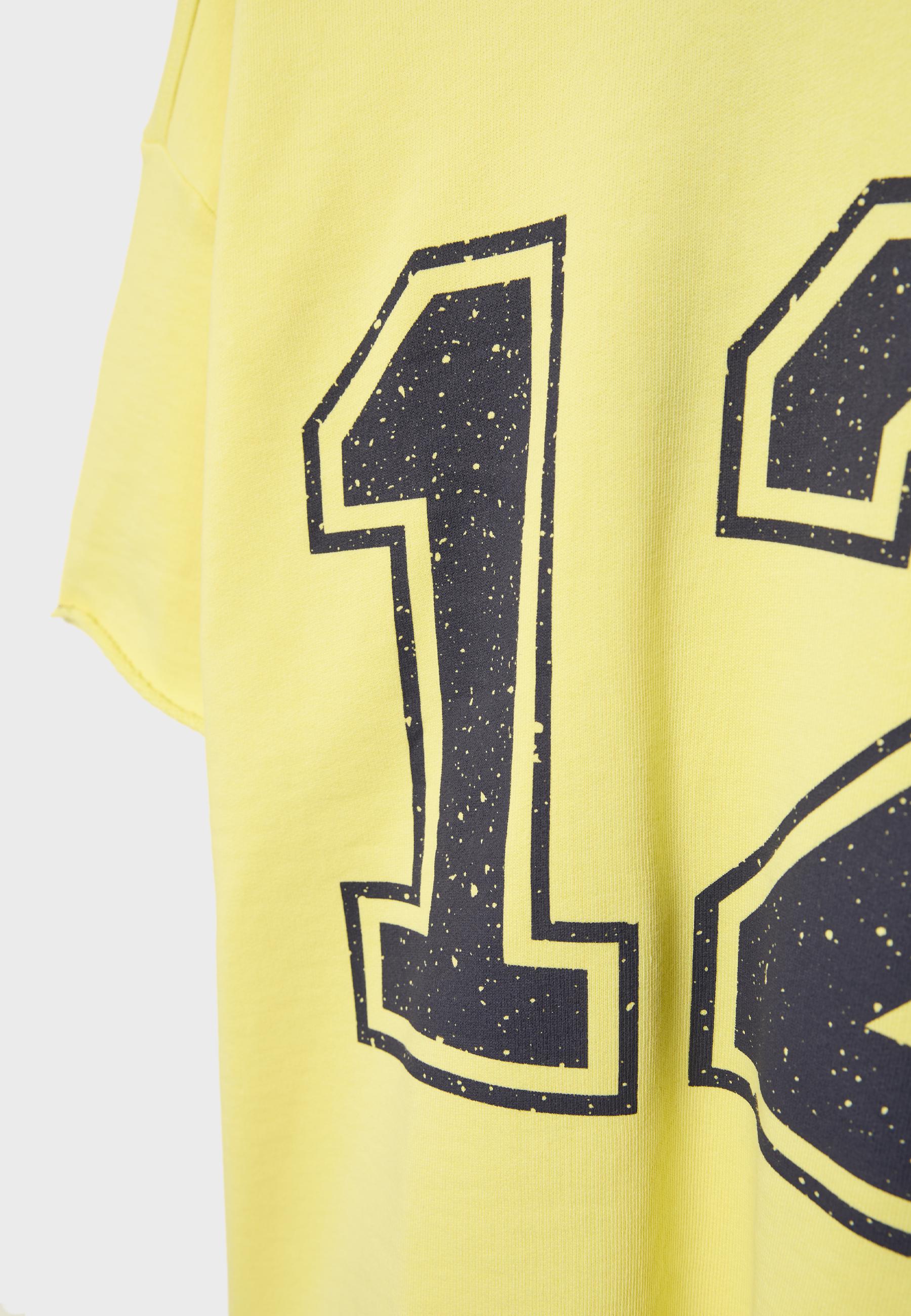 New York short sleeve sweatshirt — Pastel yellow