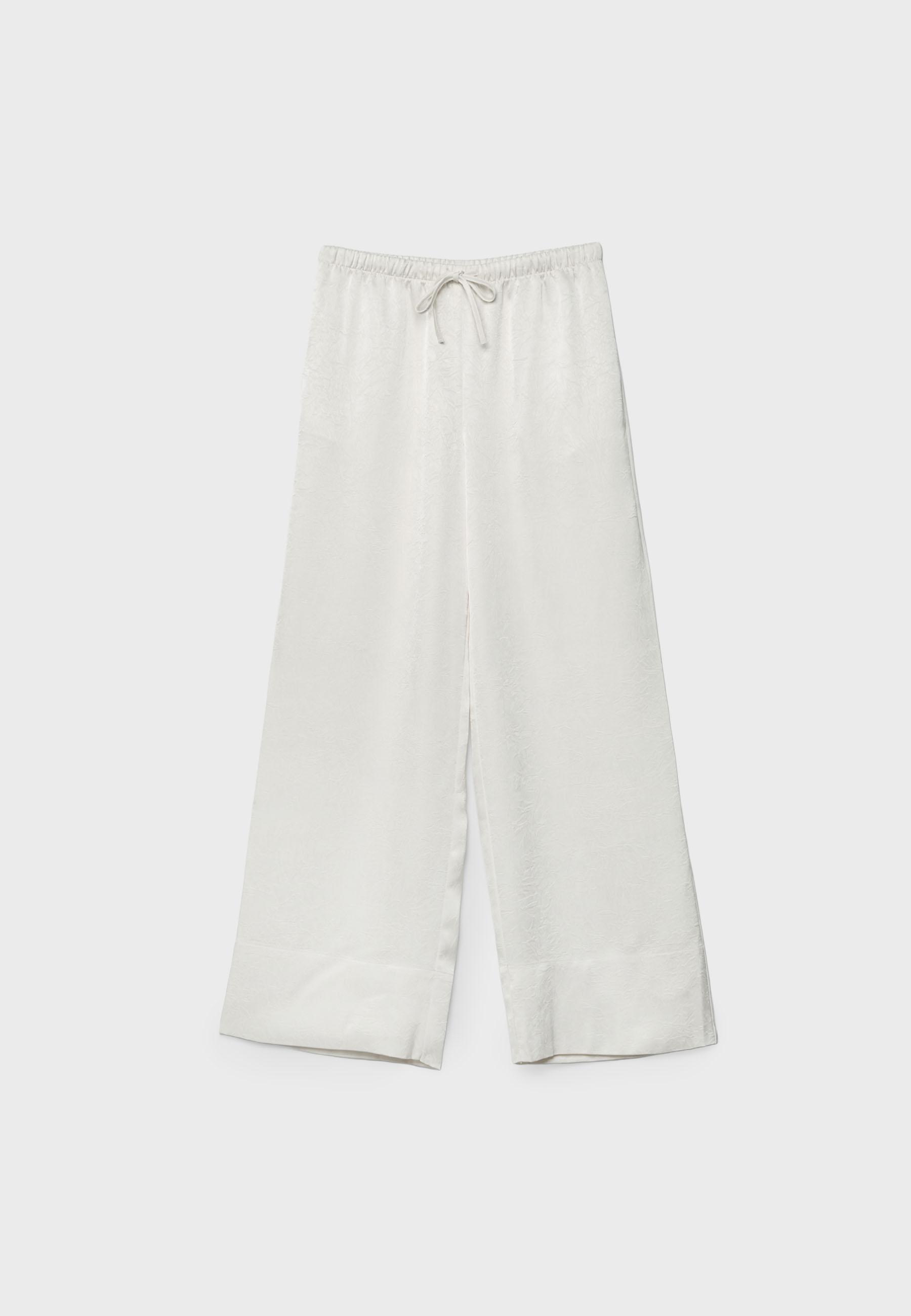 Smart flowing trousers with darts — Vanilla