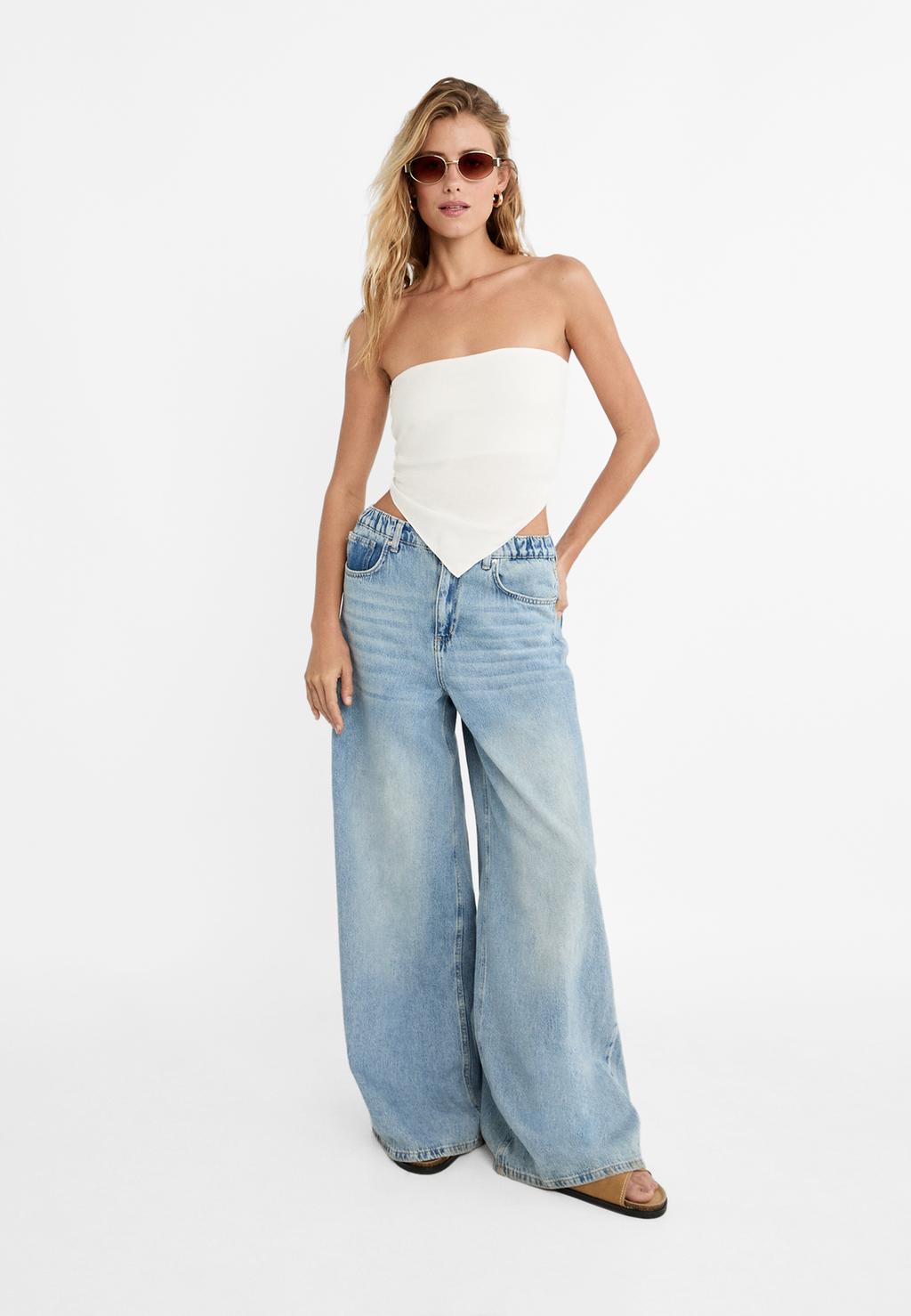 Top bustier à foulard