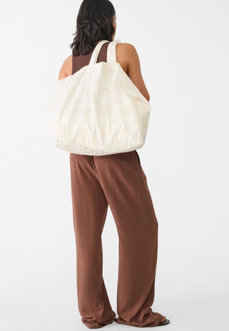 bolso tejido bordado