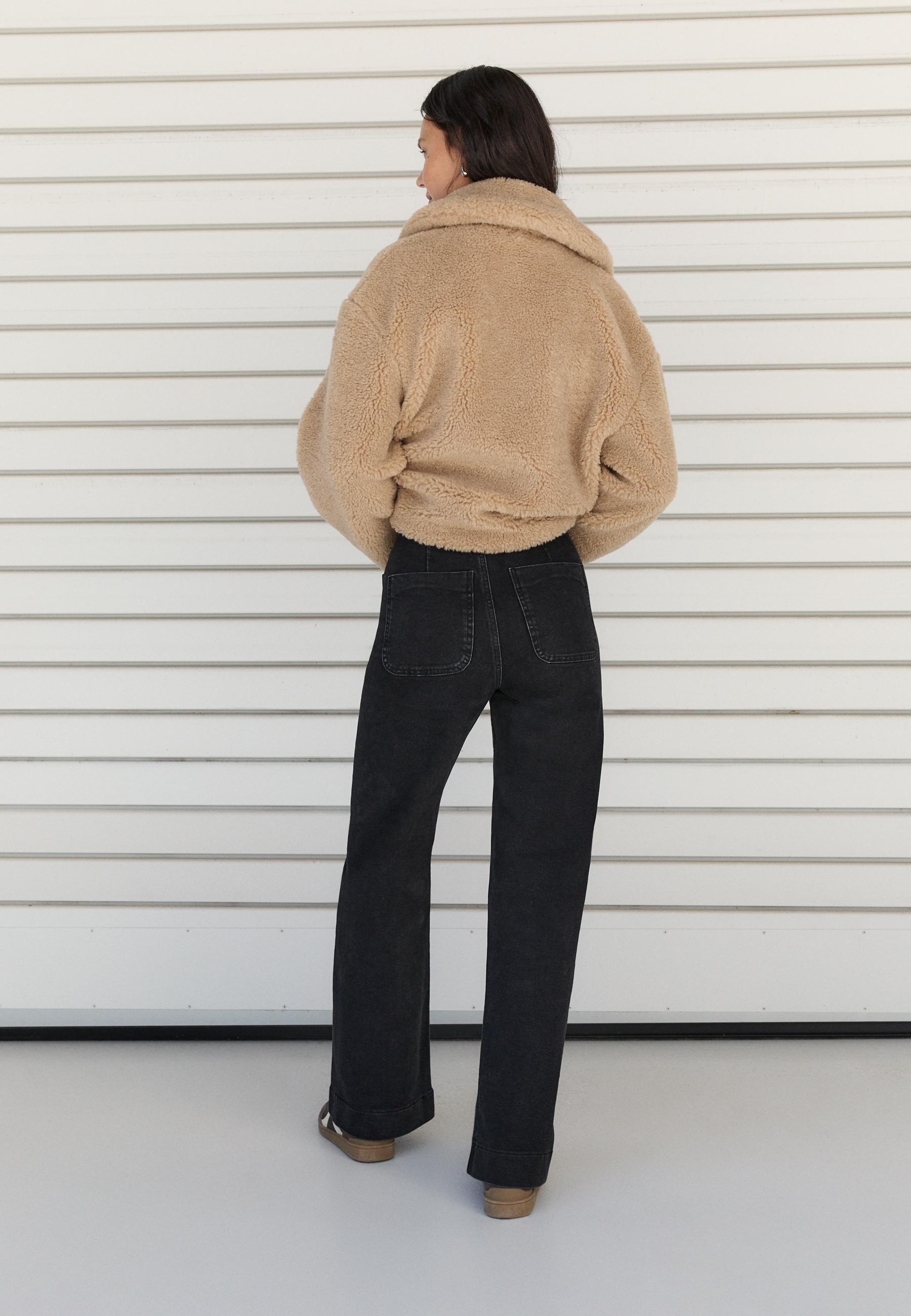 D77 Minimalist jeans with pockets — BLACK DENIM WASH