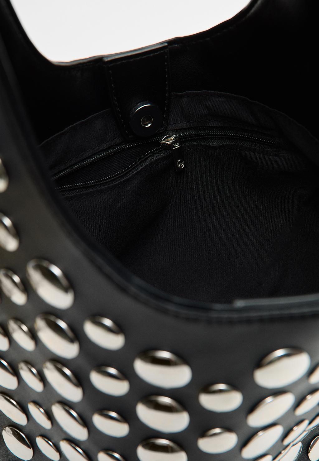 Studded shoulder bag