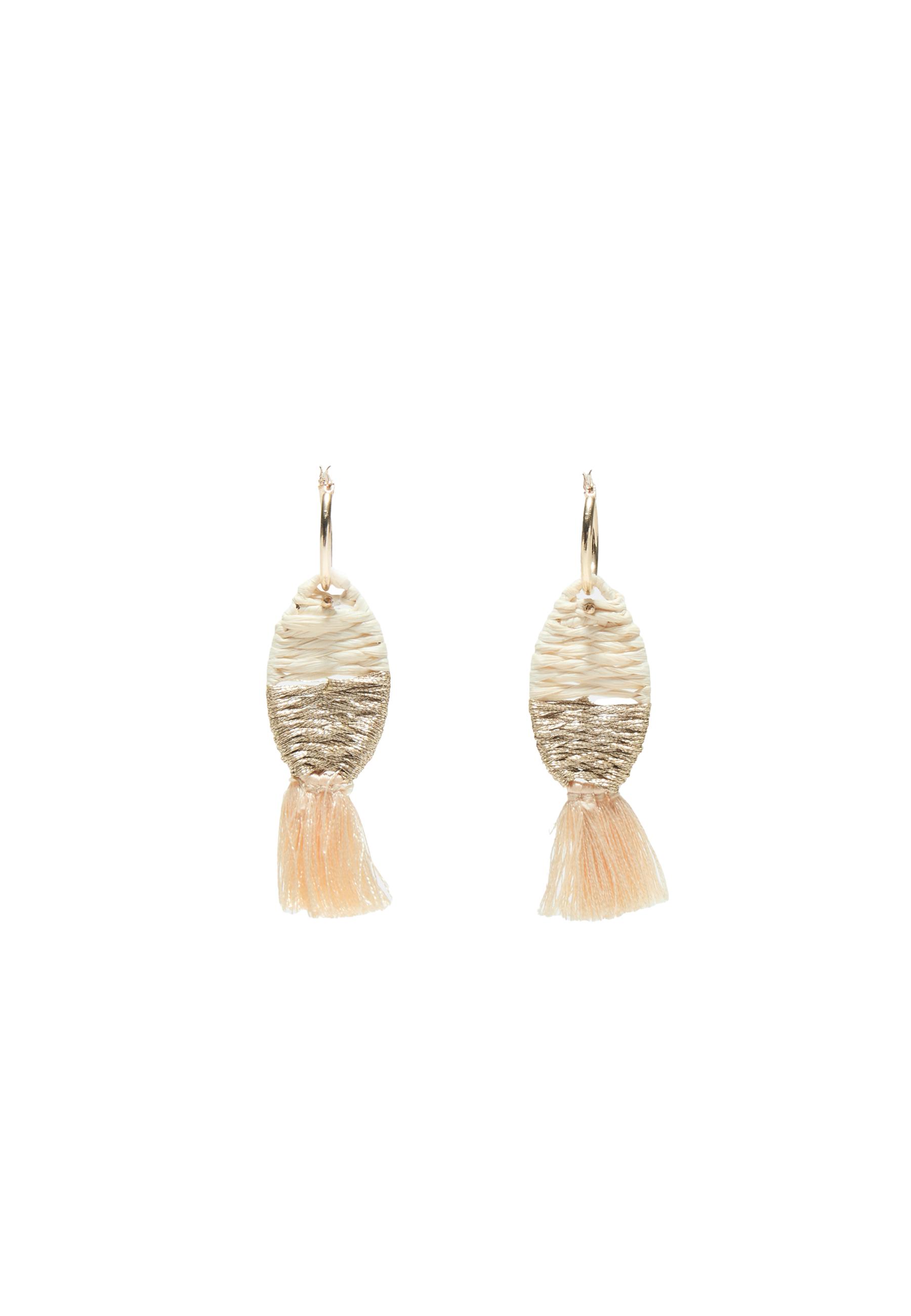 Fish earrings — Ecru