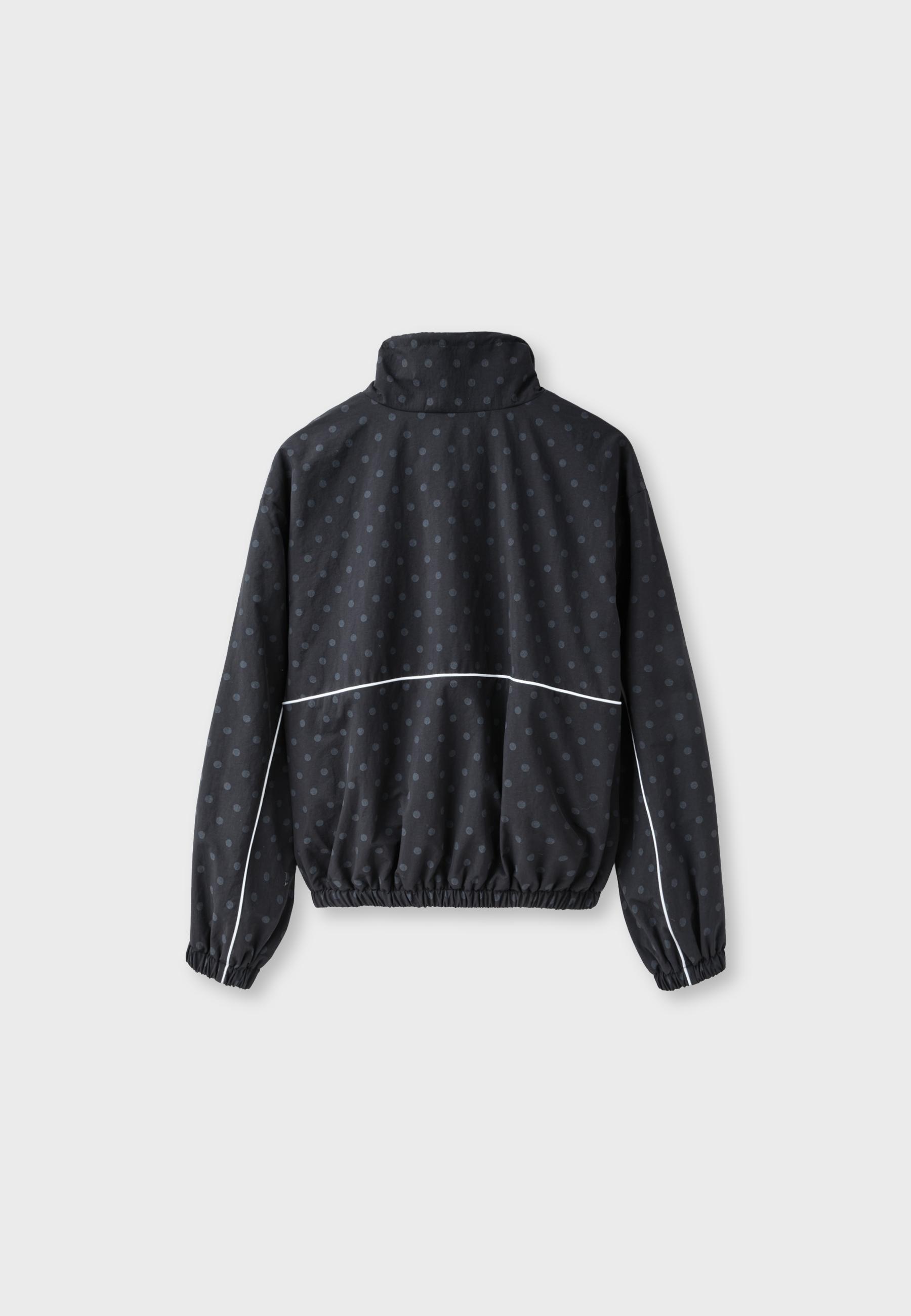 Technical polka dot windbreaker — TRANSPARENT