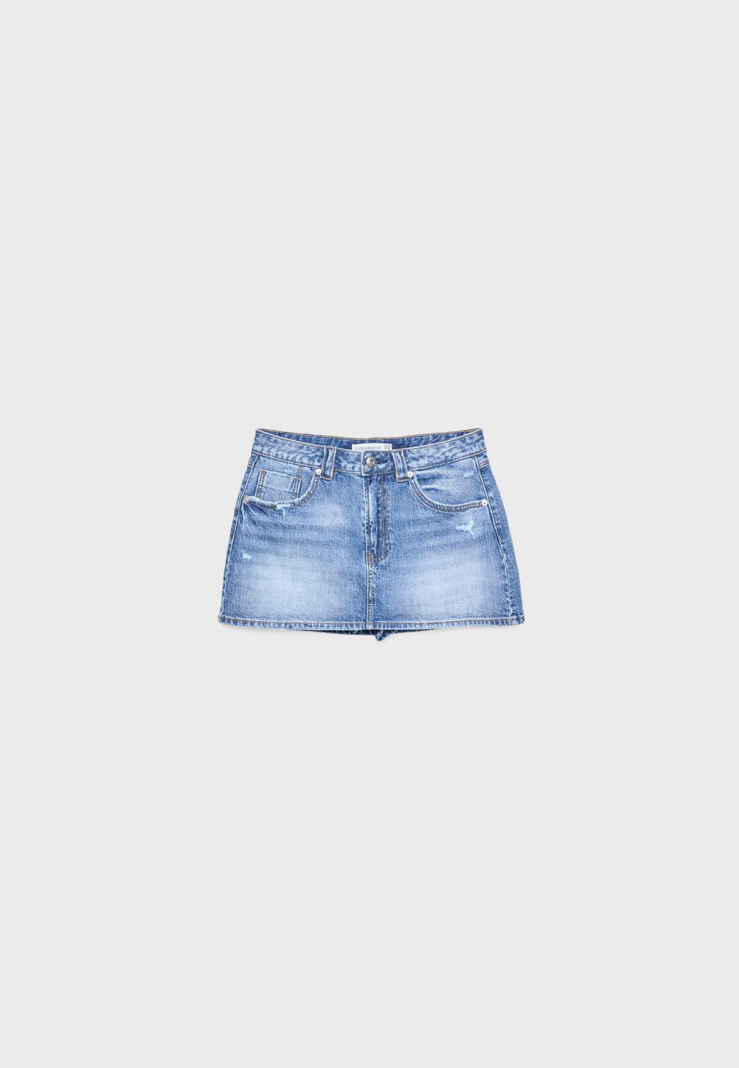 D62 denim şort etek - Görsel 24