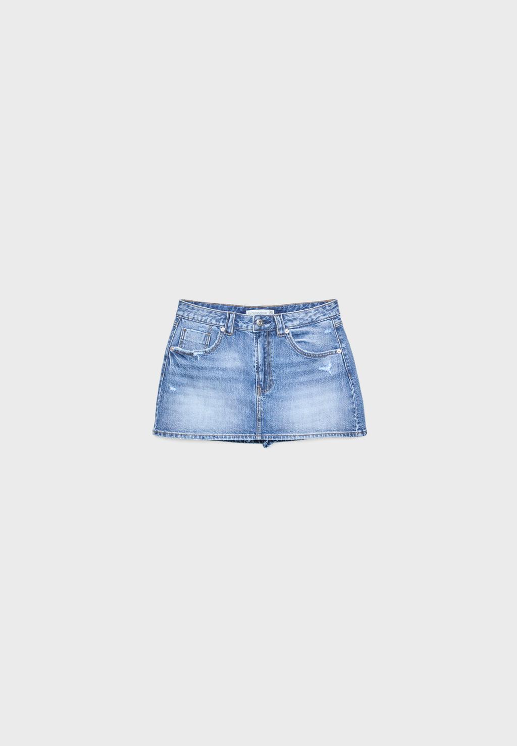 D62 Gonna pantalone in denim