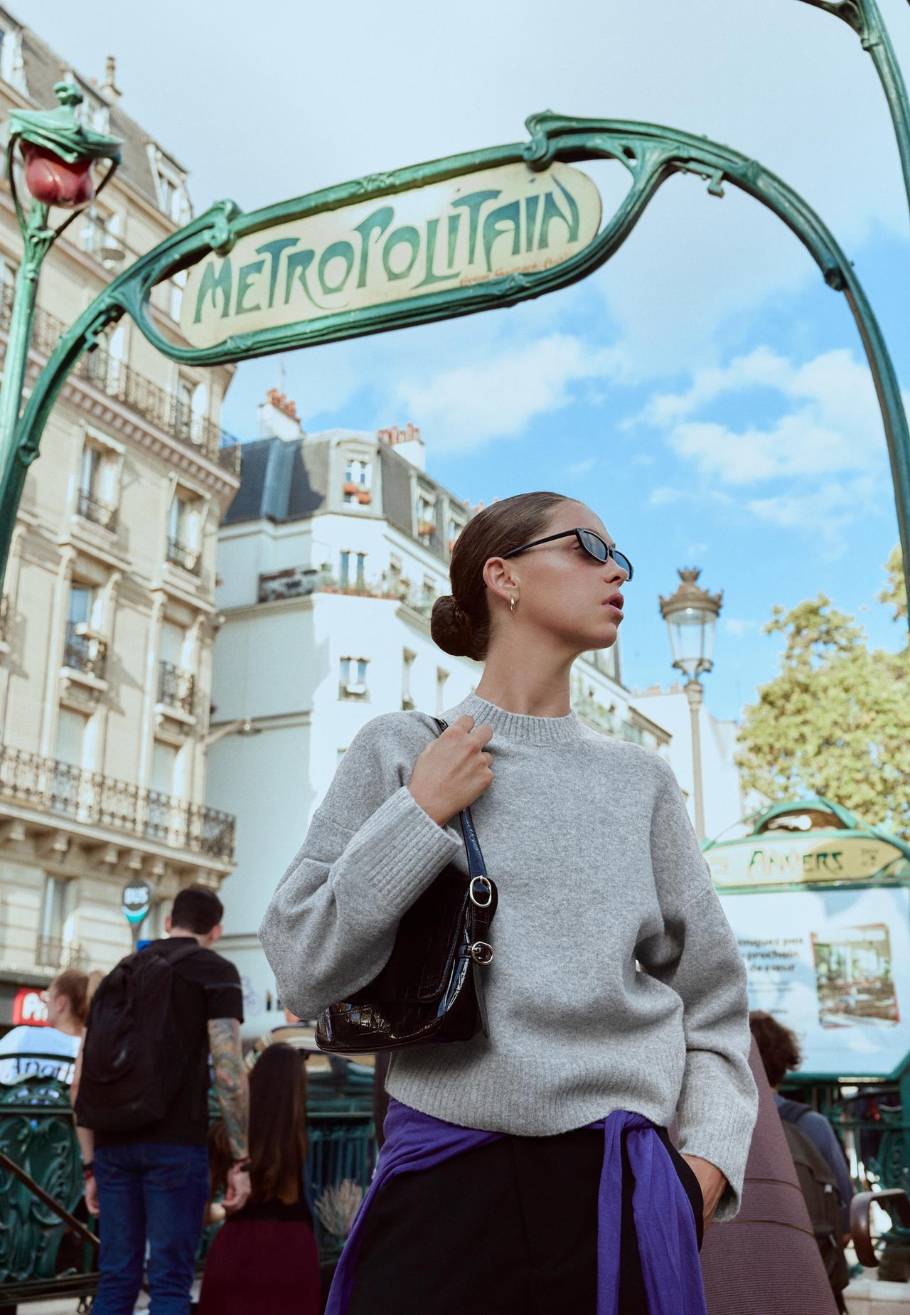 Soft-touch basic knit jumper — Dark grey