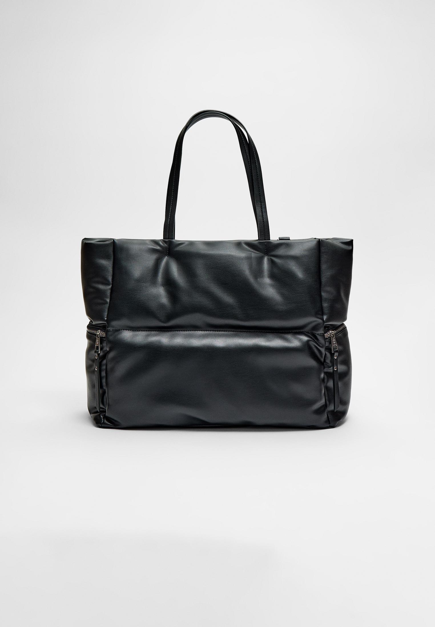 Faux leather quilted bag - Women's fashion | Stradivarius United States