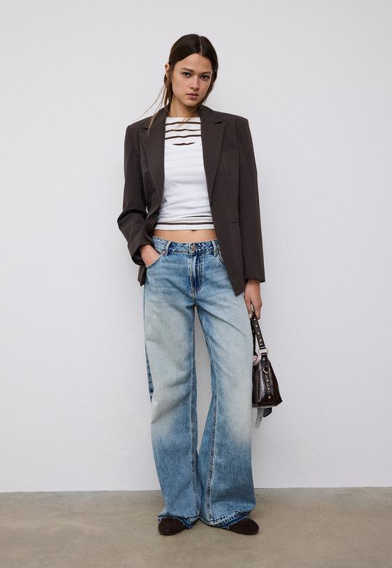 americana entallada boton