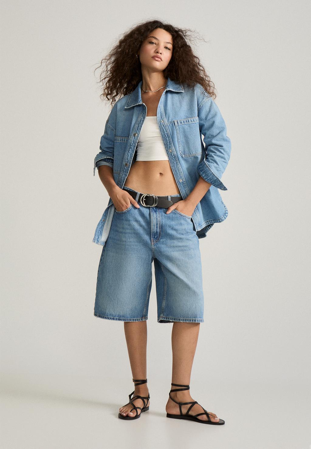 D95 Jort bermuda denim