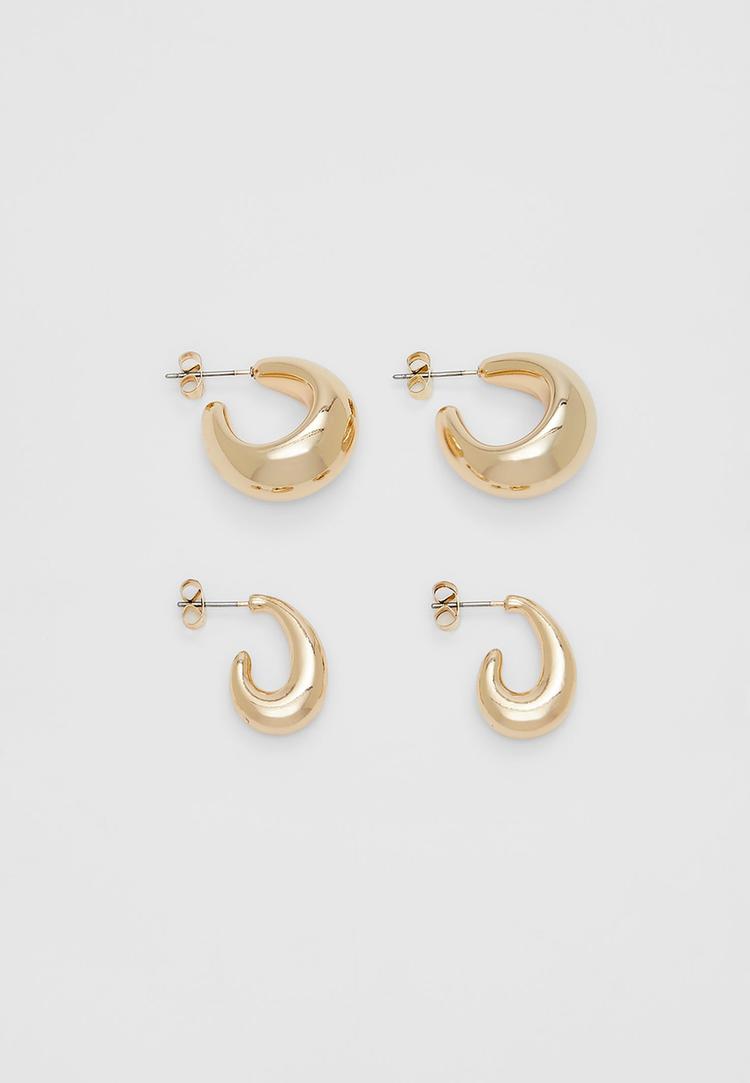set 2 pendientes aros