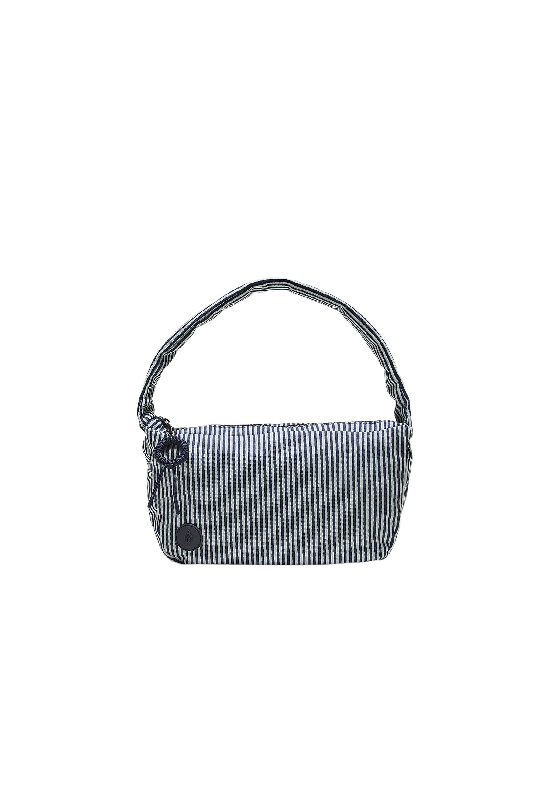 Fabric shoulder bag — Blue