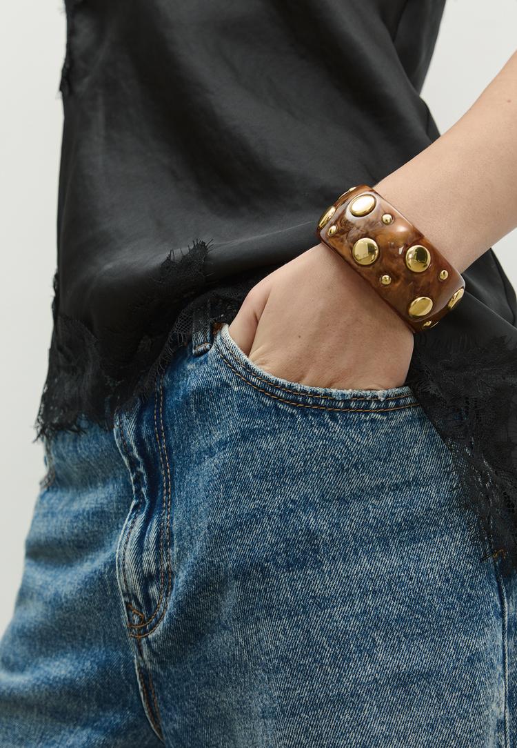 studded rigid bracelet