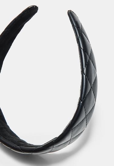 Rigid topstitched headband — Black 5