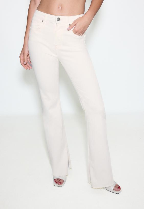 d74 jeans a campana elasticizzati con spacco